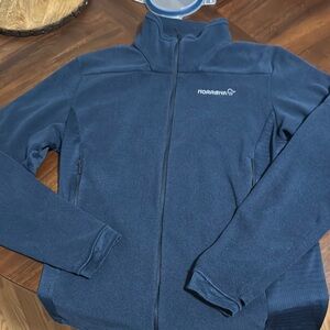 Merrell Blue Zip Up Fleece Sweater